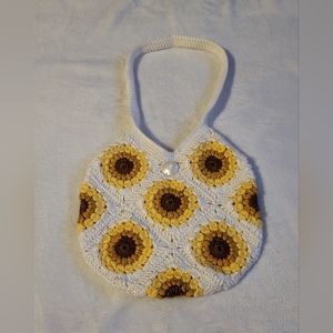 Crochet Sunflower/Sunburst Bag